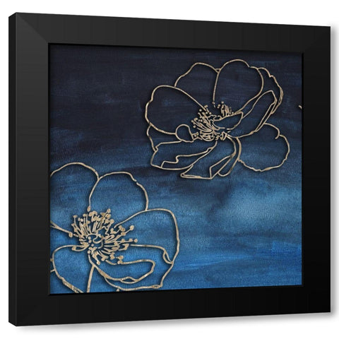 I Love You Rose 1 Black Modern Wood Framed Art Print by Lewis, Sheldon