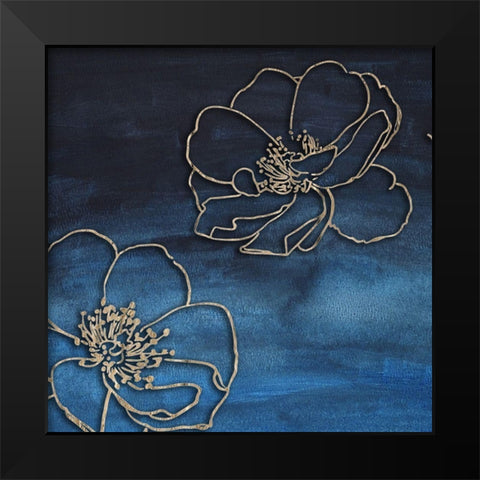 I Love You Rose 1 Black Modern Wood Framed Art Print by Lewis, Sheldon