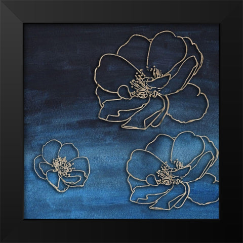 I Love You Rose 2 Black Modern Wood Framed Art Print by Lewis, Sheldon