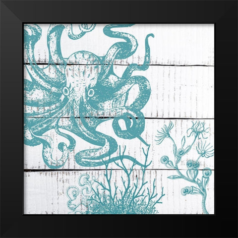 Blue Under 1 Black Modern Wood Framed Art Print by Lewis, Sheldon