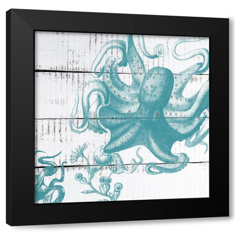 Blue Under 2 Black Modern Wood Framed Art Print by Lewis, Sheldon