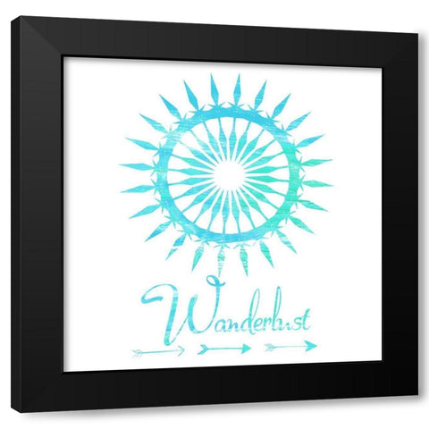 Follow The Sun Black Modern Wood Framed Art Print by Lewis, Sheldon