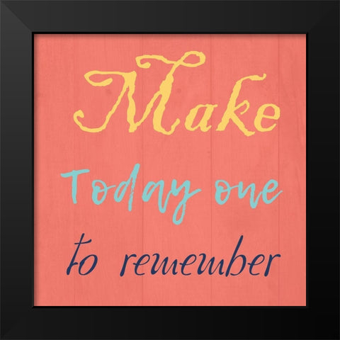 Remember Black Modern Wood Framed Art Print by Lewis, Sheldon