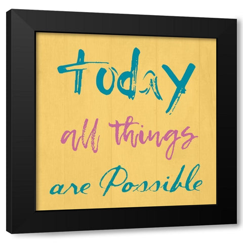 All Things Black Modern Wood Framed Art Print by Lewis, Sheldon