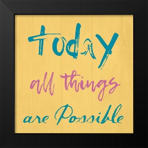 All Things Black Modern Wood Framed Art Print by Lewis, Sheldon
