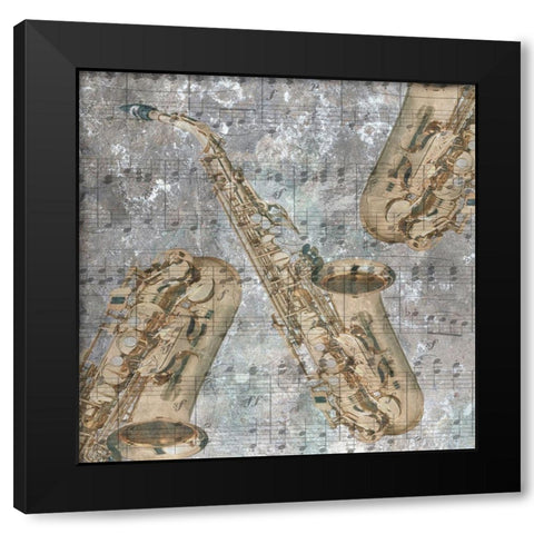 Tenor And Alto Black Modern Wood Framed Art Print by Lewis, Sheldon