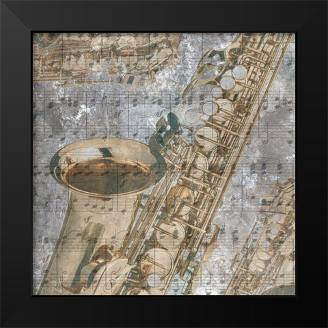 Tenor And Alto 2 Black Modern Wood Framed Art Print by Lewis, Sheldon
