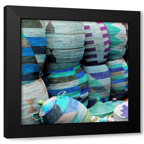 Woven Togehter 1 Black Modern Wood Framed Art Print by Lewis, Sheldon