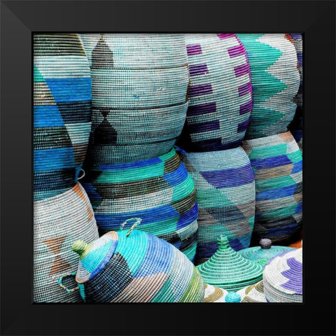 Woven Togehter 1 Black Modern Wood Framed Art Print by Lewis, Sheldon