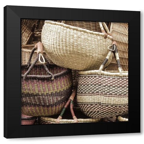 Crafty 2 Black Modern Wood Framed Art Print with Double Matting by Lewis, Sheldon