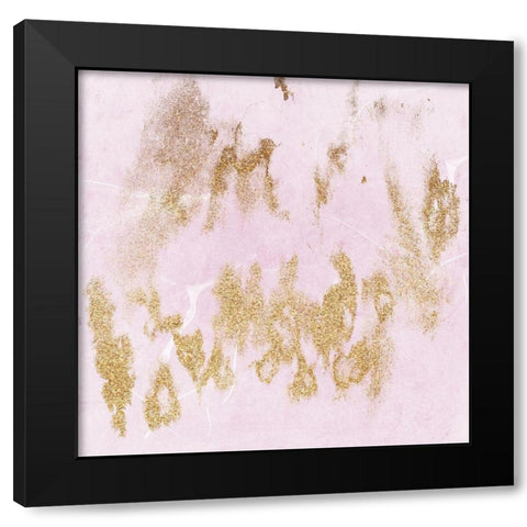 Blushing In Gold Black Modern Wood Framed Art Print by Lewis, Sheldon