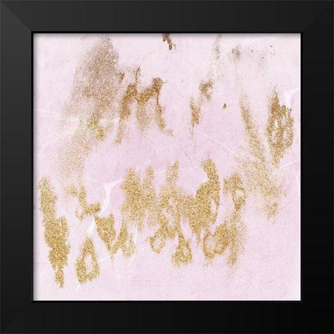 Blushing In Gold Black Modern Wood Framed Art Print by Lewis, Sheldon