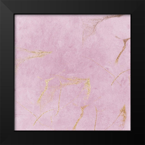 Blush Lightning Black Modern Wood Framed Art Print by Lewis, Sheldon