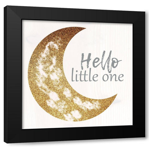 Little One Black Modern Wood Framed Art Print with Double Matting by Lewis, Sheldon