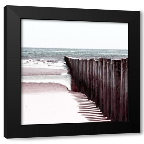 Summer Black Modern Wood Framed Art Print by Lewis, Sheldon