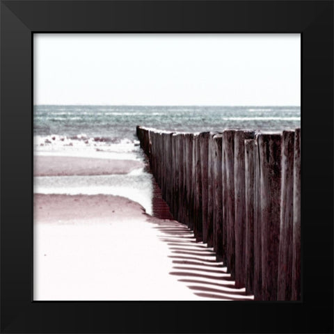 Summer Black Modern Wood Framed Art Print by Lewis, Sheldon
