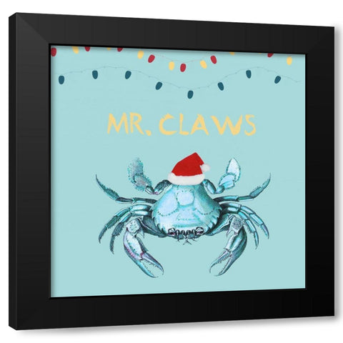 Mr Claws Black Modern Wood Framed Art Print with Double Matting by Lewis, Sheldon