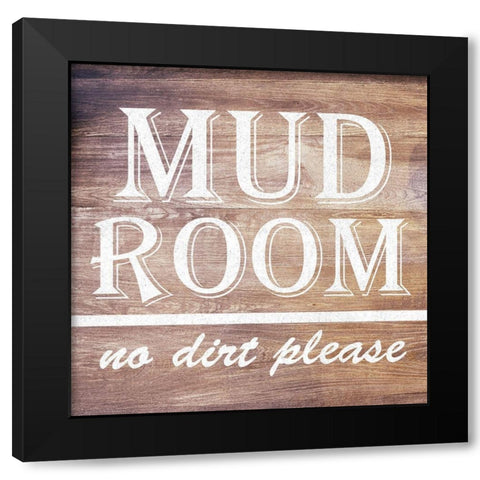 Mudroom Black Modern Wood Framed Art Print with Double Matting by Lewis, Sheldon