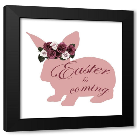 Easter Is Coming Black Modern Wood Framed Art Print by Lewis, Sheldon