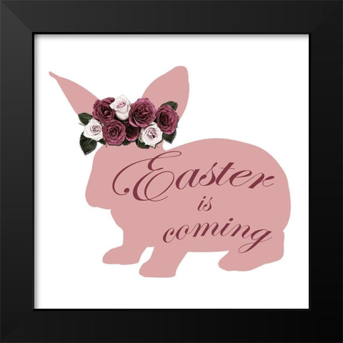 Easter Is Coming Black Modern Wood Framed Art Print by Lewis, Sheldon