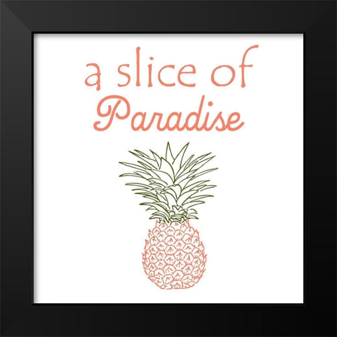 Paradise Black Modern Wood Framed Art Print by Lewis, Sheldon