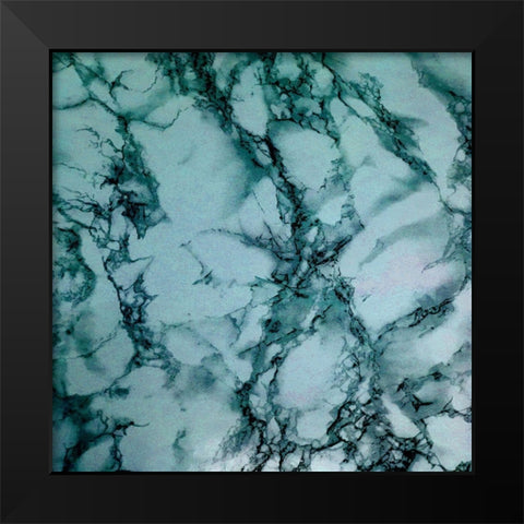 Green Elements Black Modern Wood Framed Art Print by Lewis, Sheldon