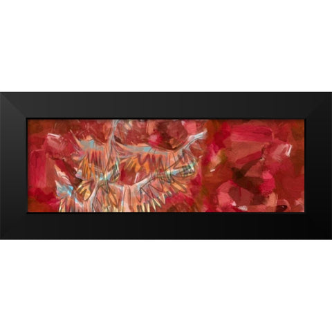 Red And Wings Black Modern Wood Framed Art Print by Butcher, Sarah