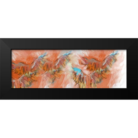 Wings Of Grace Black Modern Wood Framed Art Print by Butcher, Sarah