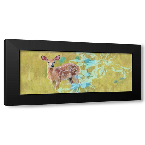 Doe With Magnolia Black Modern Wood Framed Art Print with Double Matting by Butcher, Sarah