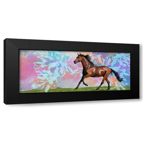 Free Rein 1 Black Modern Wood Framed Art Print with Double Matting by Butcher, Sarah