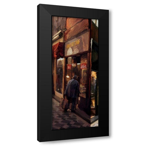 Alley Shop 2 Black Modern Wood Framed Art Print with Double Matting by Butcher, Sarah