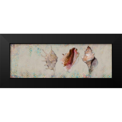 Shells Black Modern Wood Framed Art Print by Butcher, Sarah
