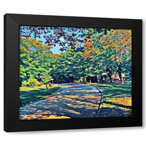 Shady View Black Modern Wood Framed Art Print by Butcher, Sarah