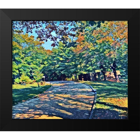 Shady View Black Modern Wood Framed Art Print by Butcher, Sarah