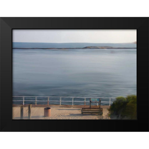Inlet View Black Modern Wood Framed Art Print by Butcher, Sarah