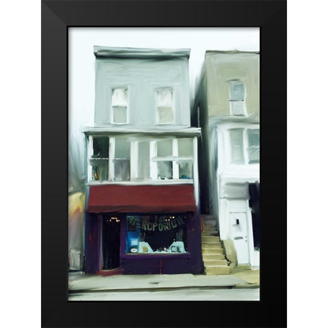 Nerdporium Black Modern Wood Framed Art Print by Butcher, Sarah