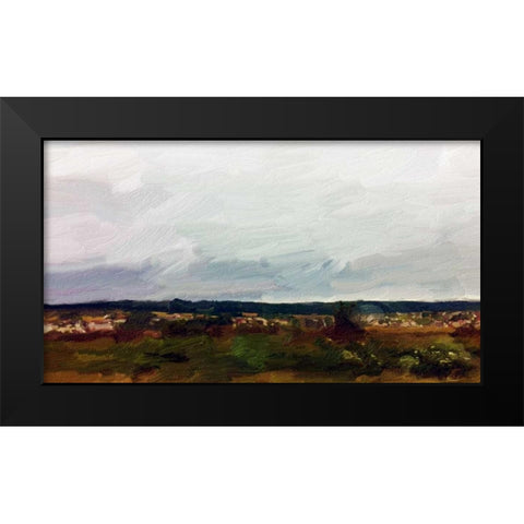 Normandy Land Black Modern Wood Framed Art Print by Butcher, Sarah