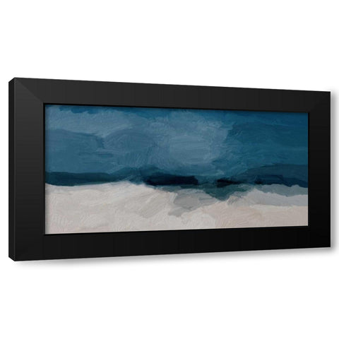 Beach Black Modern Wood Framed Art Print with Double Matting by Butcher, Sarah
