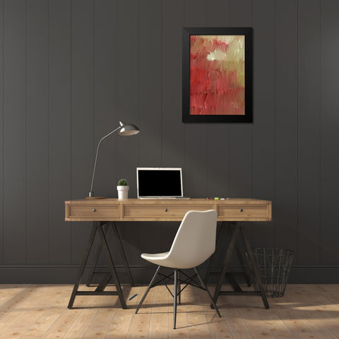 Burning Hot Black Modern Wood Framed Art Print by Butcher, Sarah