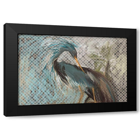 Wild Bird Black Modern Wood Framed Art Print with Double Matting by Butcher, Sarah