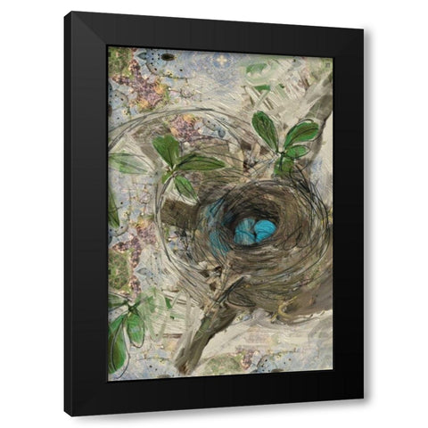 The Nest Black Modern Wood Framed Art Print by Butcher, Sarah
