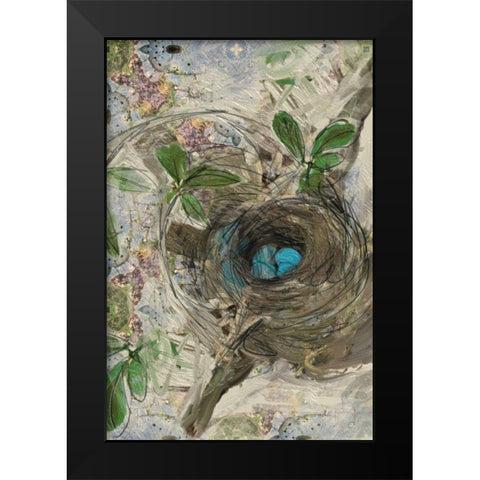 The Nest Black Modern Wood Framed Art Print by Butcher, Sarah