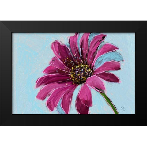 Daisy Crazy Black Modern Wood Framed Art Print by Butcher, Sarah