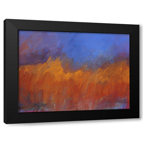 Burning Forest Black Modern Wood Framed Art Print by Butcher, Sarah