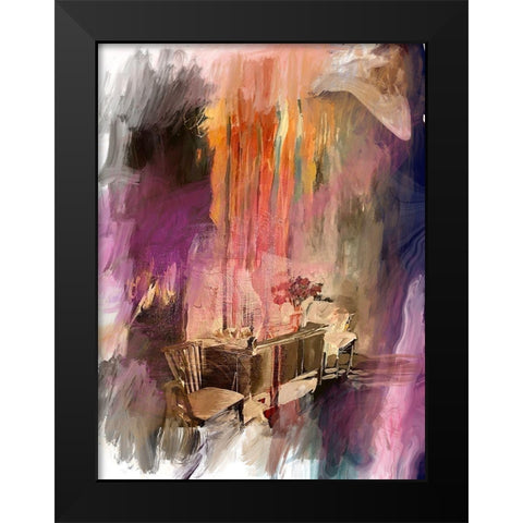 Sunday Brunch Black Modern Wood Framed Art Print by Butcher, Sarah
