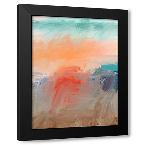 Village in the Distance Black Modern Wood Framed Art Print with Double Matting by Butcher, Sarah