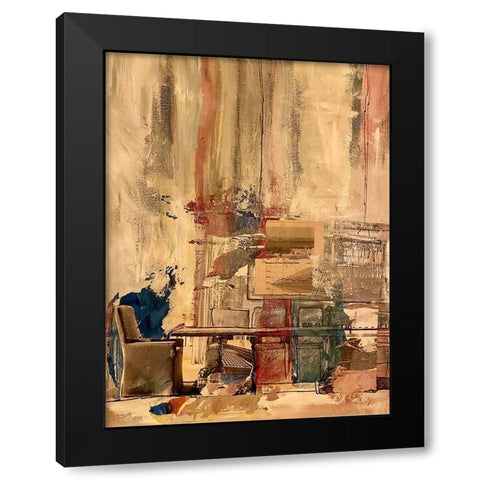 Industrial Debris Black Modern Wood Framed Art Print with Double Matting by Butcher, Sarah