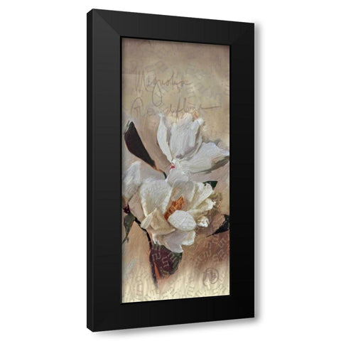 Magnolia Black Modern Wood Framed Art Print with Double Matting by Butcher, Sarah