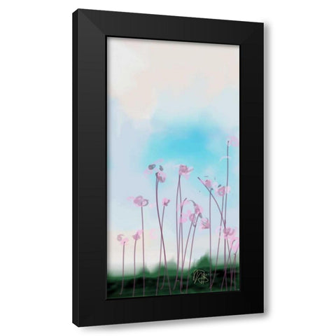 Mellow Meadow 2 Black Modern Wood Framed Art Print by Butcher, Sarah