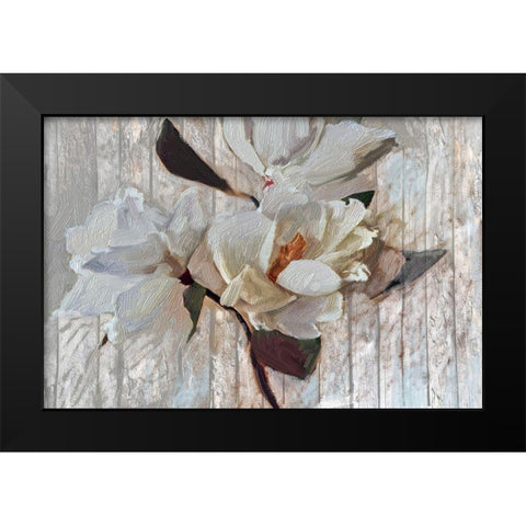 Suddenly Magnolia 1 Black Modern Wood Framed Art Print by Butcher, Sarah